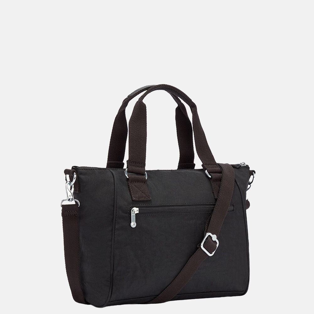 Kipling Amiel handtas black noir bij Duifhuizen